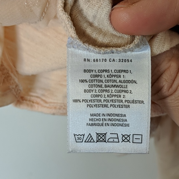 Peach and tan Heather fancy tee - Picture 7 of 7